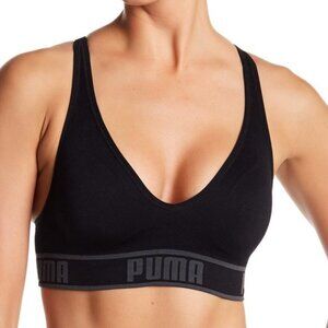 Puma Solstice Sports Bra, Black, Size Small